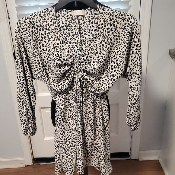 Altar'd State Black and White Patterned Dress - Picture 1 of 10
